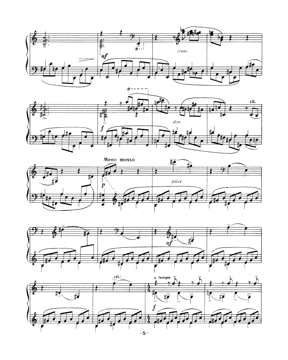 拉赫玛尼诺夫 音画练习曲10或11 Etudes tableaux Op.39 No.2钢琴谱