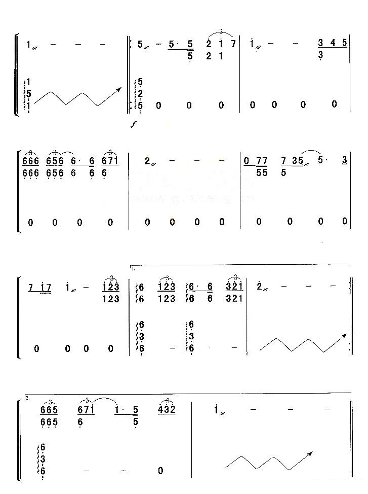 中国乐谱网——【胡琴谱】听海2