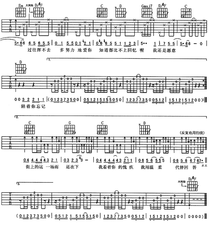 中国乐谱网——【吉他谱】爱你比我重要